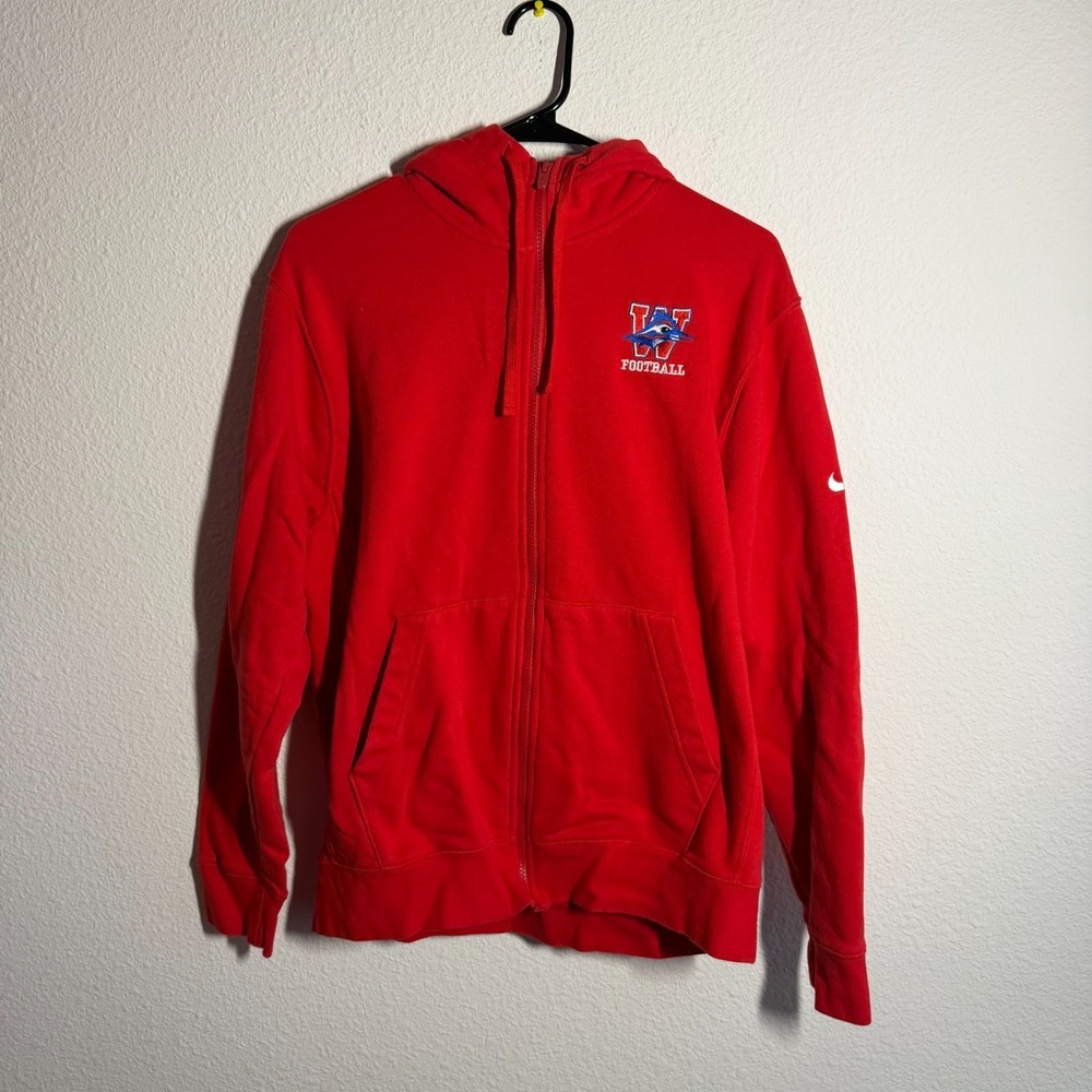 Westlake Chaparrals High School‎ Hoodie Mens Medium Red Nike Football Full Zip